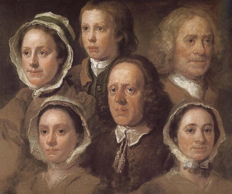 William Hogarth Hogarth s six servants Spain oil painting art